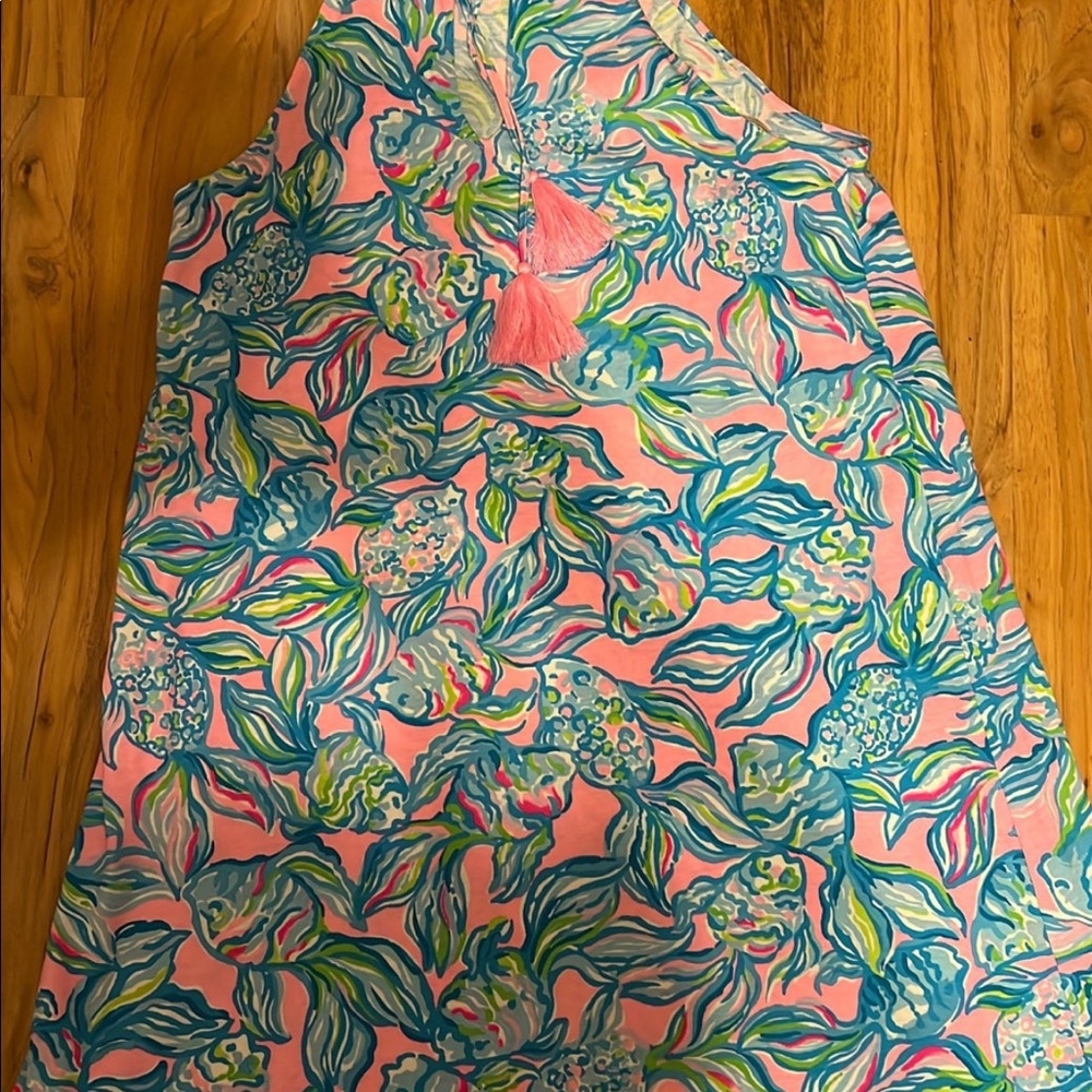 Beautiful lily dress for summer!!! The colors are vibrant!!!